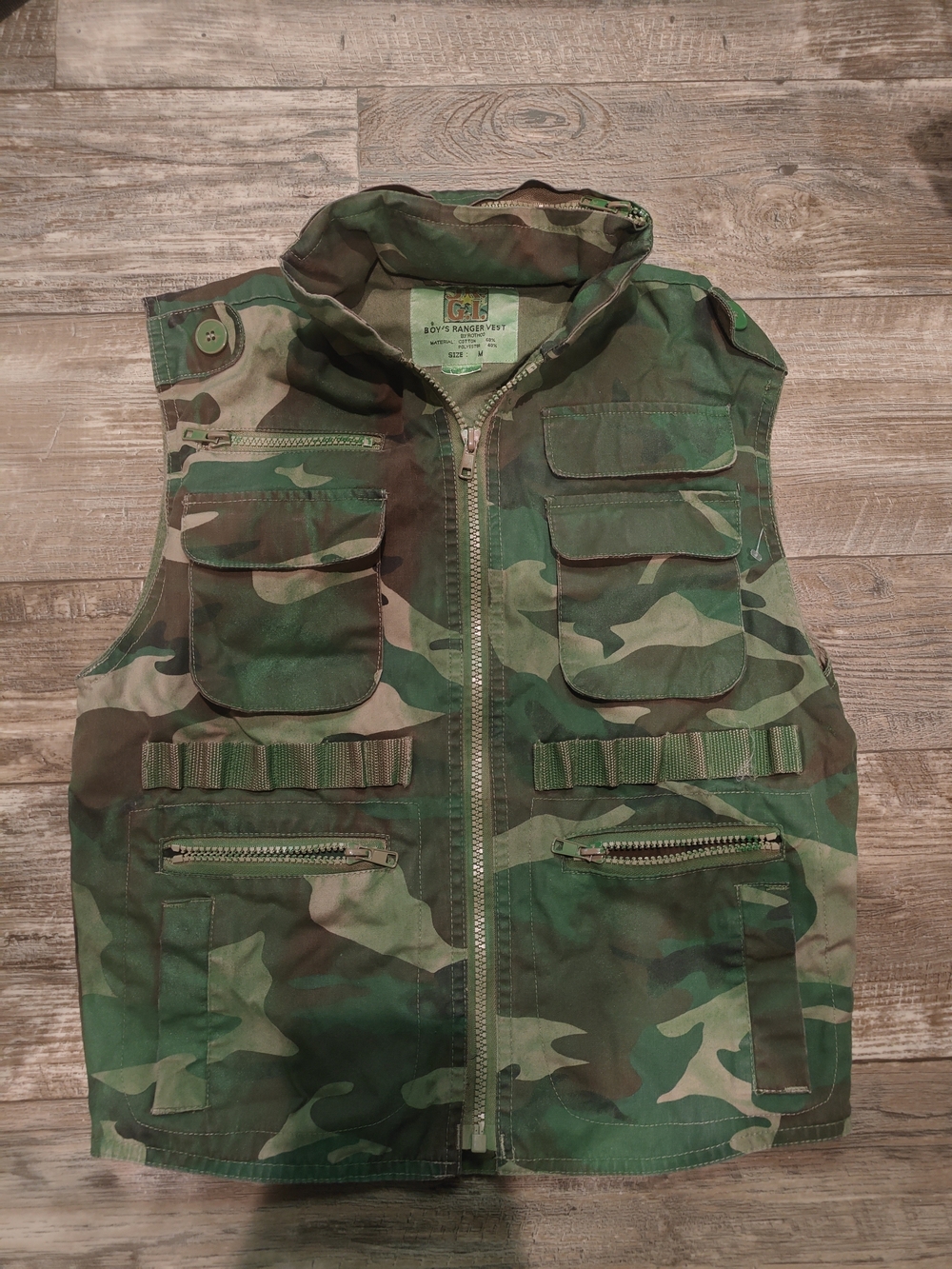 Rothco Woodland Camo Ranger Vest - Green/Brown